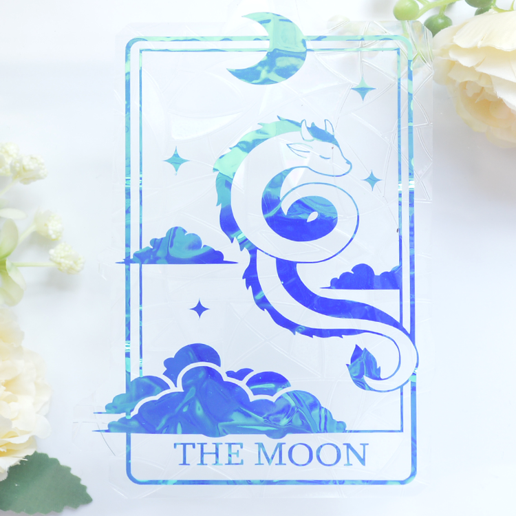 Haku Tarot Card Suncatcher Sticker