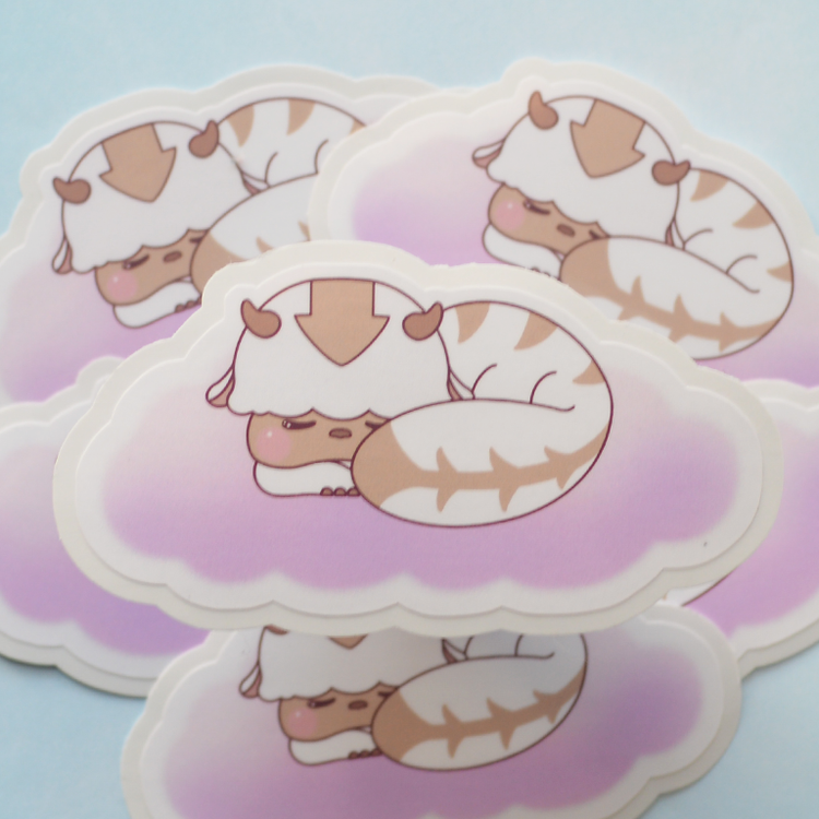 Sleeping Appa | Die Cut Sticker