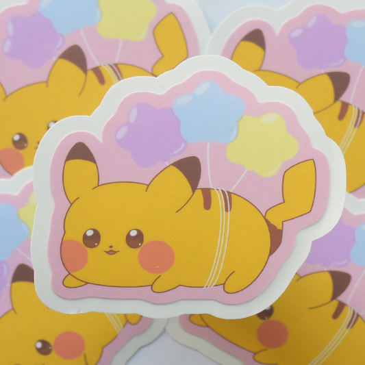 Chunky Pikachu | Die Cut Sticker