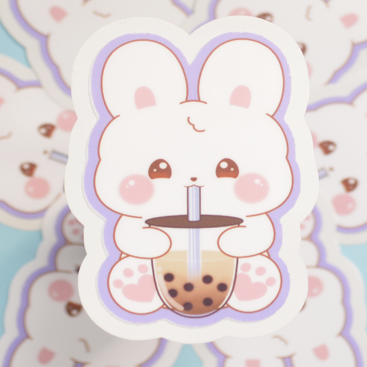 Chunky Bunny Bubble Tea | Die Cut Sticker