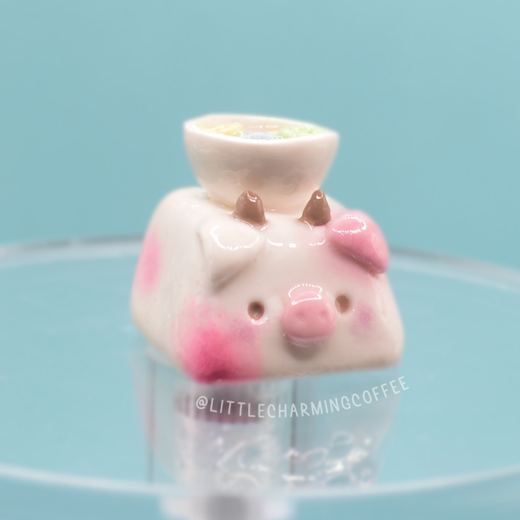 Pink Cow Fruit Loop Cereal | Keycap