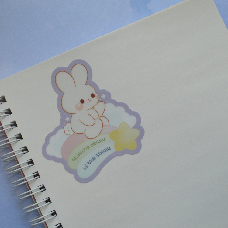 Delulu Bunny | Die Cut Vinyl Sticker