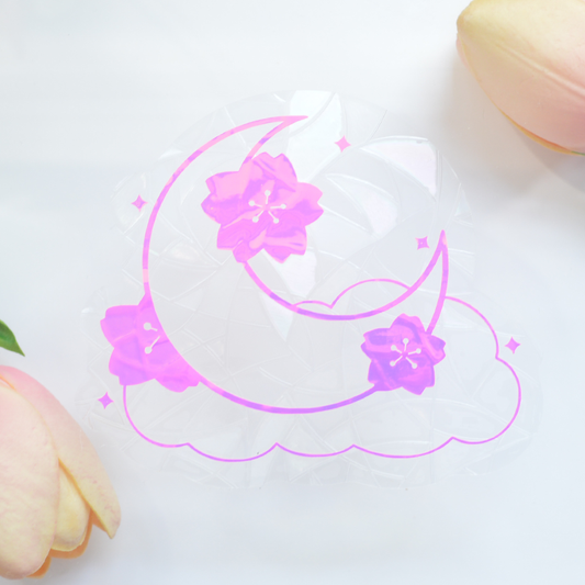 Sakura Moon Suncatcher Sticker