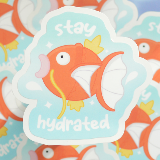 Stay Hydrated Magikarp| Die Cut Sticker