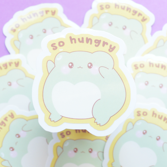 So Hungry Die Cut Sticker