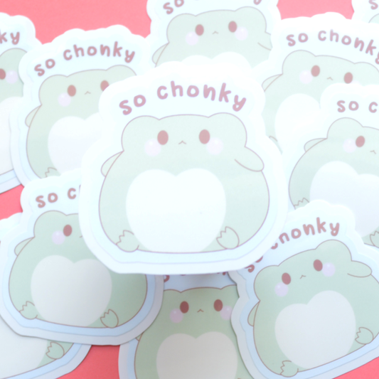 So Chonky Die Cut Sticker