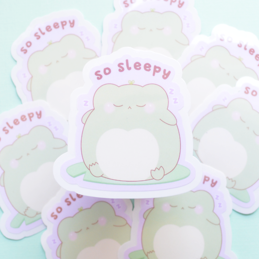 So Sleepy Die Cut Sticker